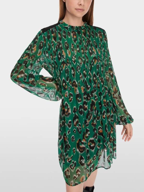 Marc Cain Gesmoktes Greo-Print-Kleid 2025
