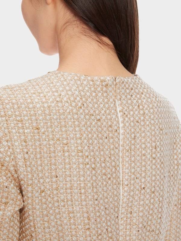 Marc Cain Glitzerndes Kleid mit Stickerei Günstig kaufen