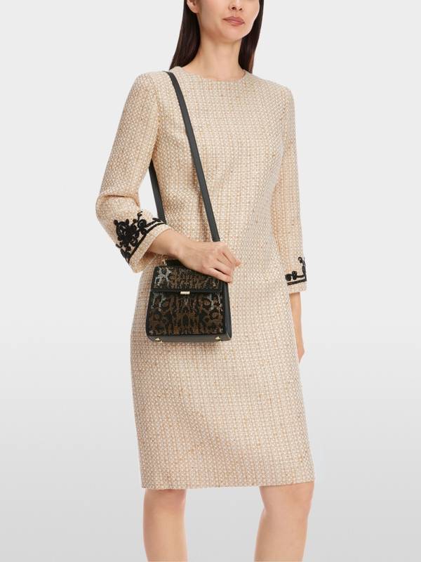 Marc Cain Glitzerndes Kleid mit Stickerei Günstig kaufen