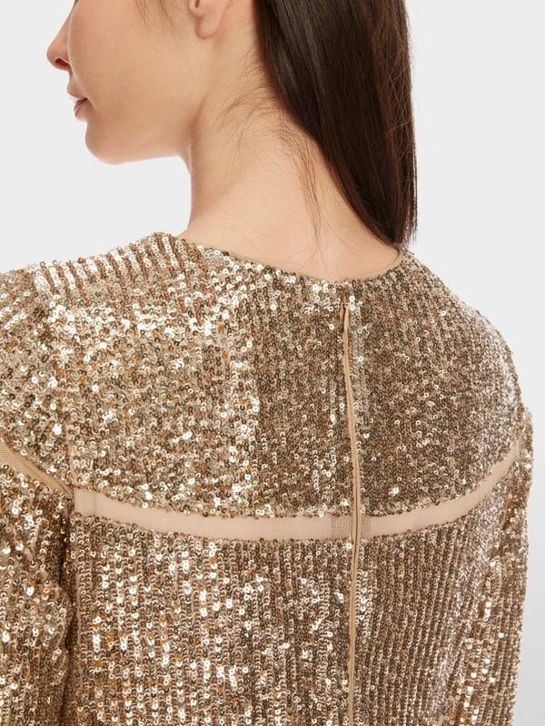 Marc Cain Langes Pailletten-Kleid Online Shopping