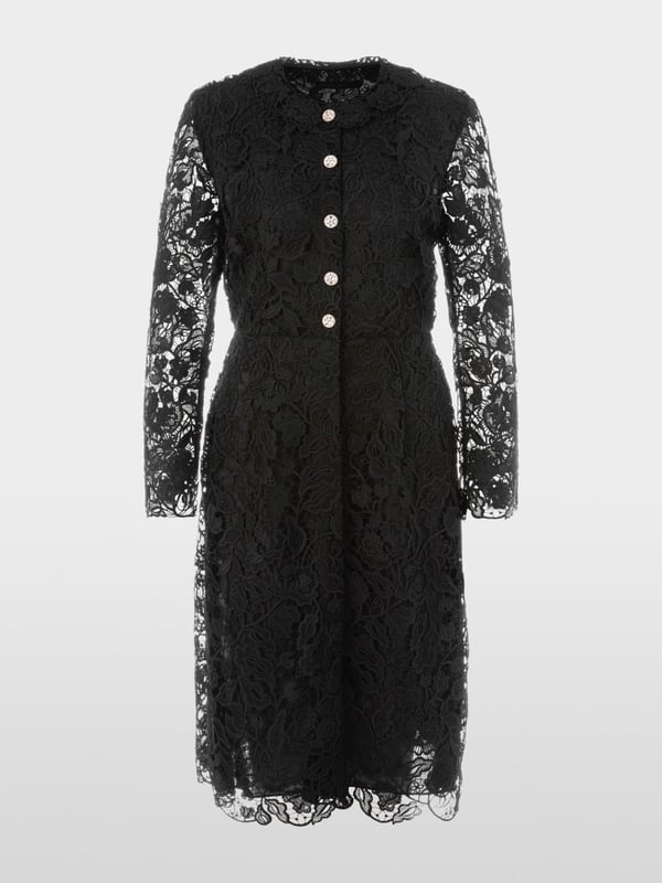 Marc Cain Kleid mit Guipure-Spitze Preisnachlass