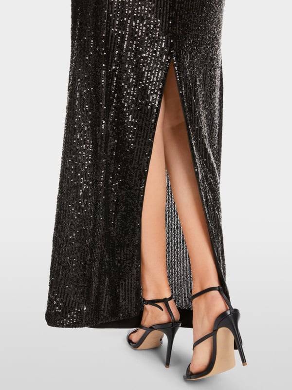 Marc Cain Langes Pailletten-Kleid Valentinstagsangebot
