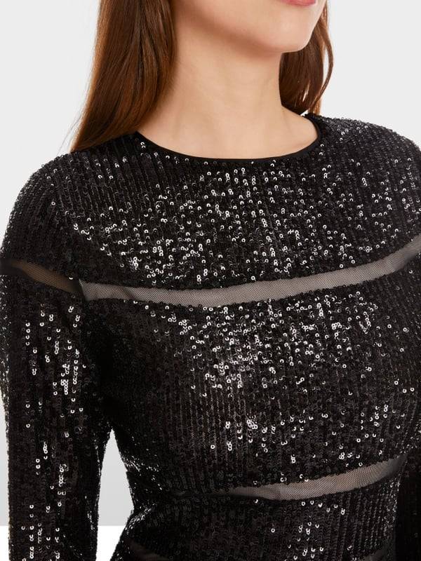 Marc Cain Pailletten-Kleid Lagerräumung