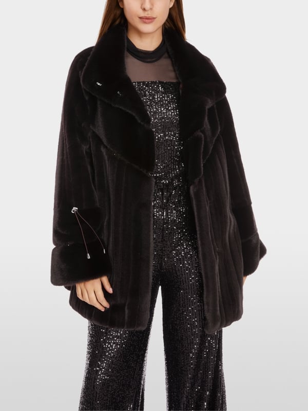 Marc Cain Outdoor-Jacke mit Fun Fur Neueste Mode