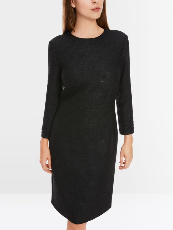 Marc Cain Glitzerndes Kleid mit Stickerei Große Rabatte