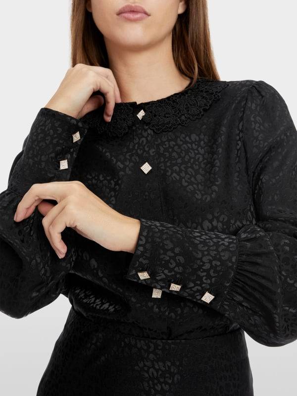 Marc Cain Bluse im Leo-Jacquard Bestseller
