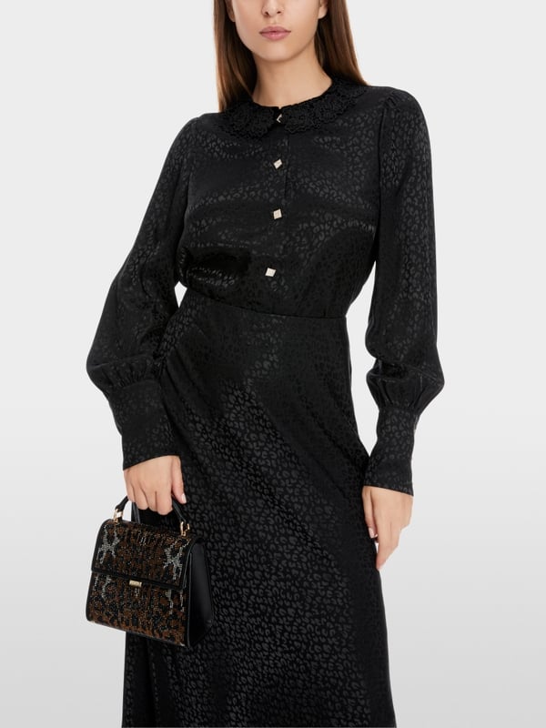 Marc Cain Bluse im Leo-Jacquard Bestseller