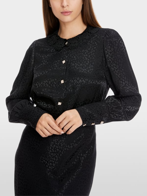Marc Cain Bluse im Leo-Jacquard Bestseller