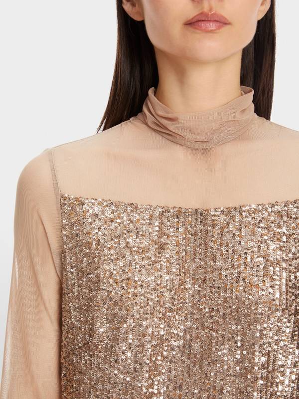 Marc Cain Schlupf-Bluse mit Pailletten Räumungsverkauf