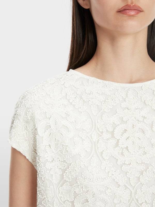 Marc Cain Voile-Bluse mit Stickerei Kauf eins, bekomm eins gratis