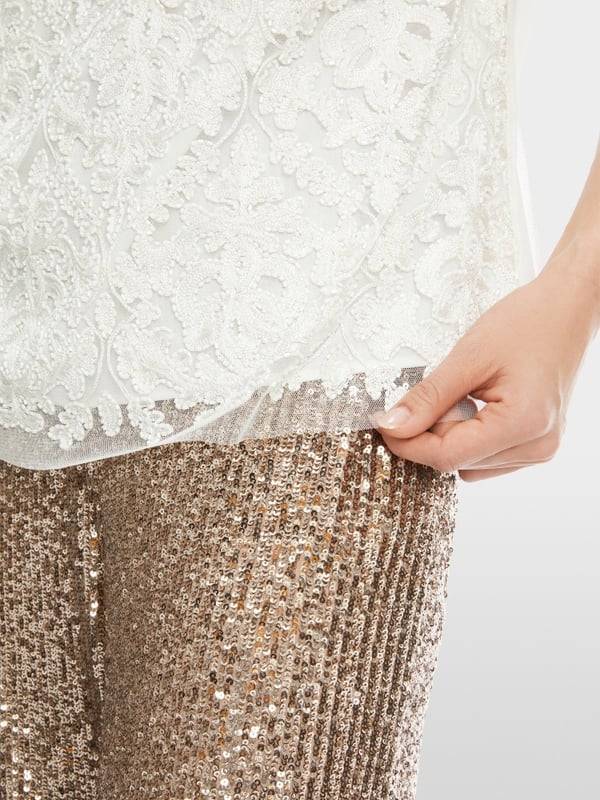 Marc Cain Voile-Bluse mit Stickerei Kauf eins, bekomm eins gratis