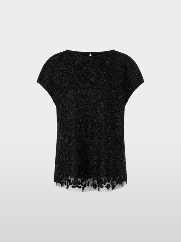 Marc Cain Voile-Bluse mit Stickerei Tägliche Deals