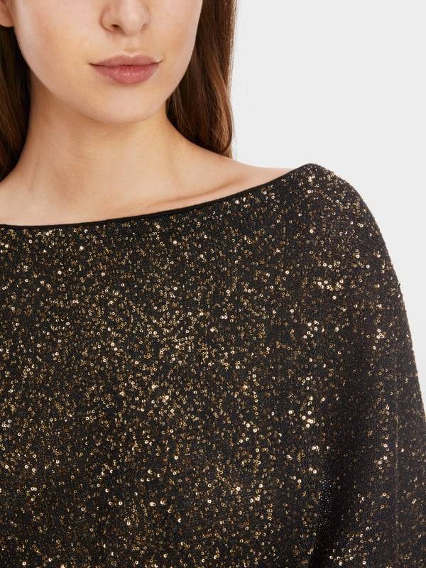 Marc Cain Poncho mit Straußenfedern Letzter Tag