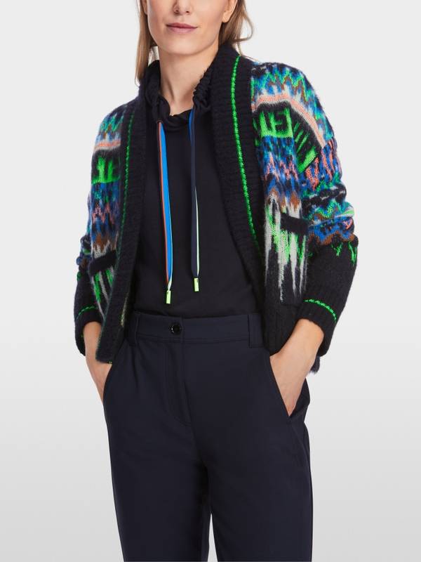 Marc Cain Jacquard-Cardigan Knitted in Germany Vierteljährliche Förderung
