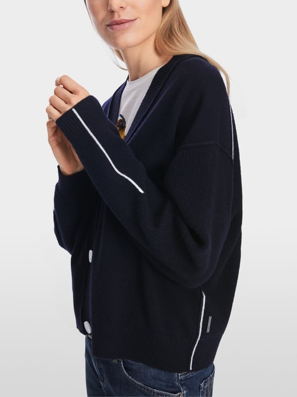 Marc Cain Oversized Cardigan "Rethink Together" Black Friday Preise