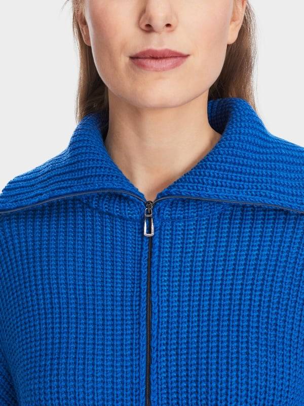 Marc Cain Sweater mit Troyer - Knitted in Germany zollfrei