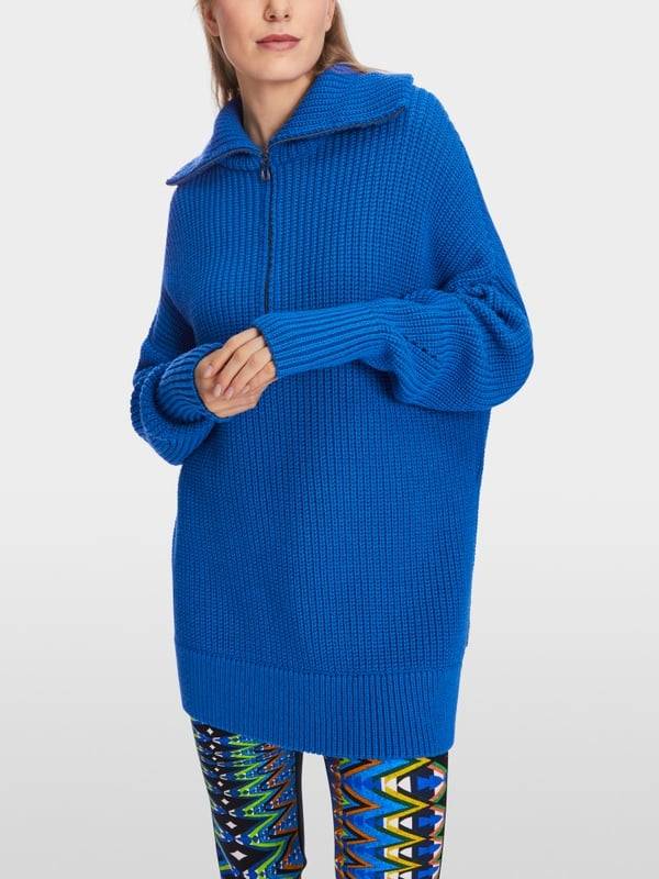 Marc Cain Sweater mit Troyer - Knitted in Germany zollfrei