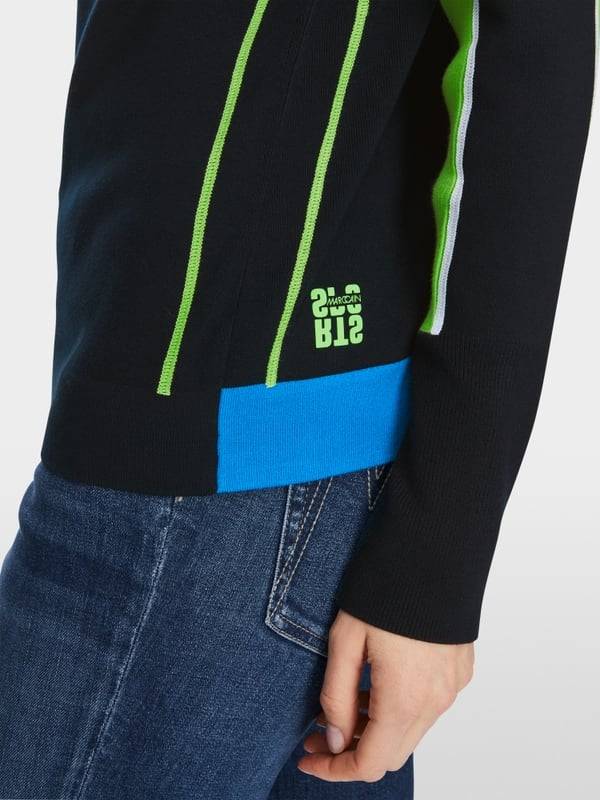 Marc Cain Sweater mit Colorblocking Flash Sale
