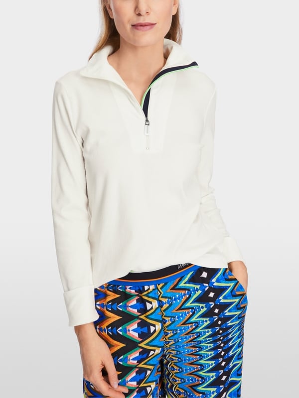 Marc Cain Longsleeve mit Zippverschluss Preisnachlass