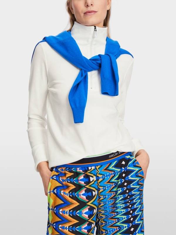 Marc Cain Longsleeve mit Zippverschluss Preisnachlass