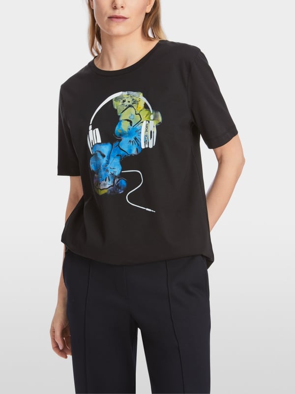 Marc Cain T-Shirt mit Print "Rethink Together" Black Friday