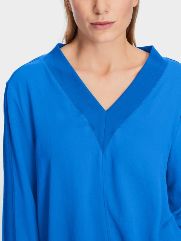 Marc Cain Lässige Bluse in Materialmix Valentinstagsangebot