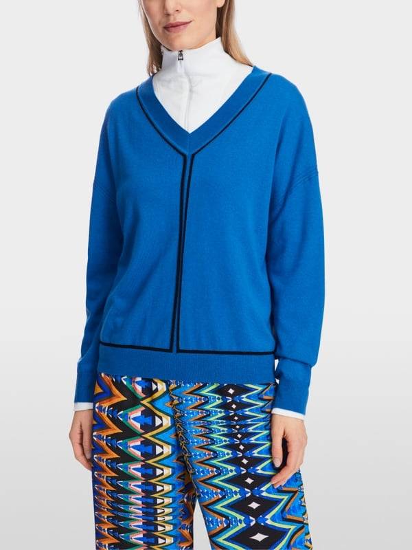 Marc Cain Sweater mit V-Neck - "Rethink Together" Exklusive Angebote