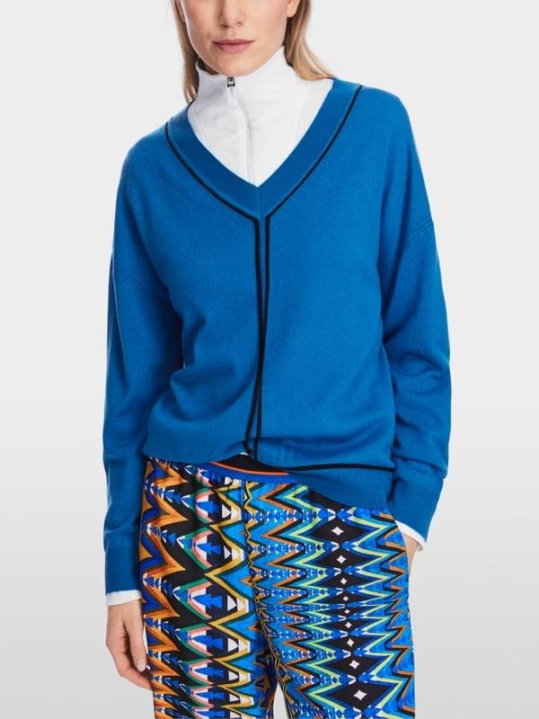 Marc Cain Sweater mit V-Neck - "Rethink Together" Exklusive Angebote