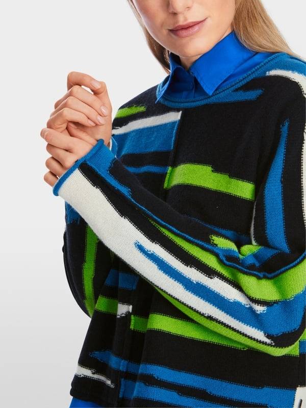 Marc Cain Oversized Sweater in Wolle/Kaschmir Sonderangebote