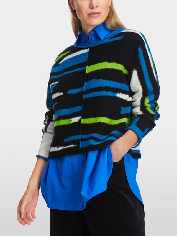 Marc Cain Oversized Sweater in Wolle/Kaschmir Sonderangebote