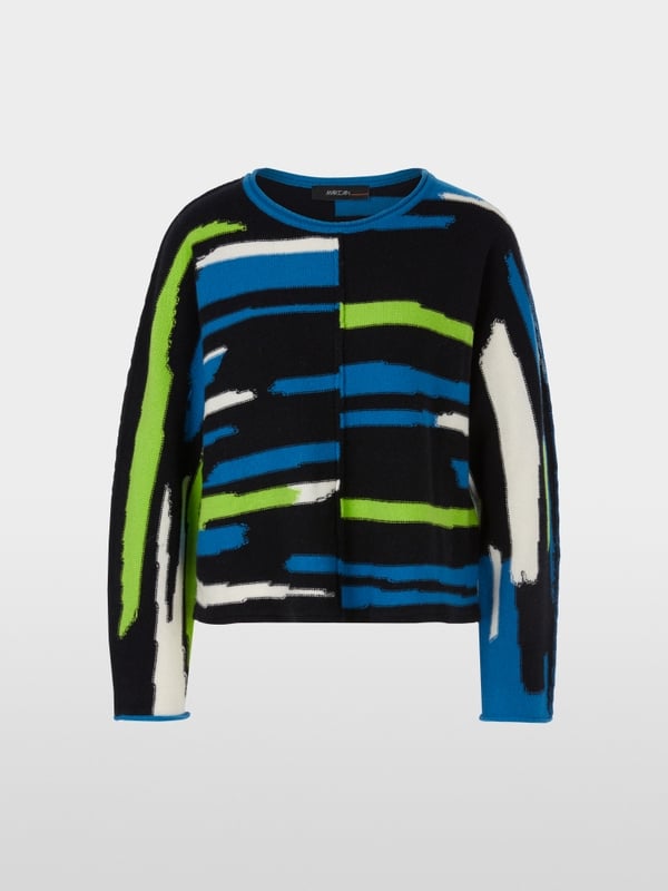 Marc Cain Oversized Sweater in Wolle/Kaschmir Sonderangebote