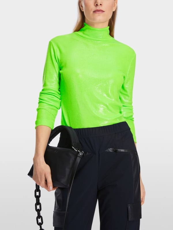 Marc Cain Longsleeve mit Glanz-Effekt VIP-Rabatte