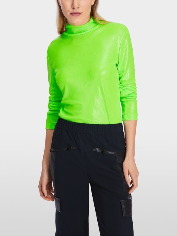 Marc Cain Longsleeve mit Glanz-Effekt VIP-Rabatte