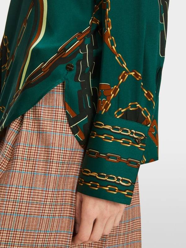 Marc Cain Seidenbluse mit Ketten-Design Speichern exportieren