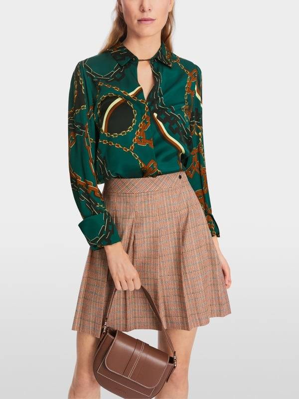 Marc Cain Seidenbluse mit Ketten-Design Speichern exportieren