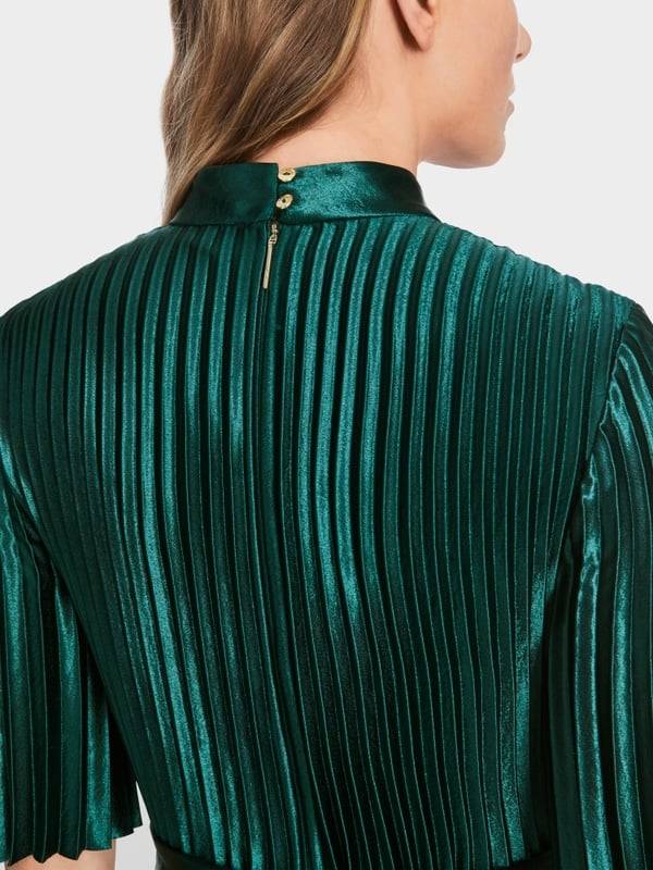 Marc Cain Samtiges Plissekleid 50% Rabatt für begrenzte Zeit