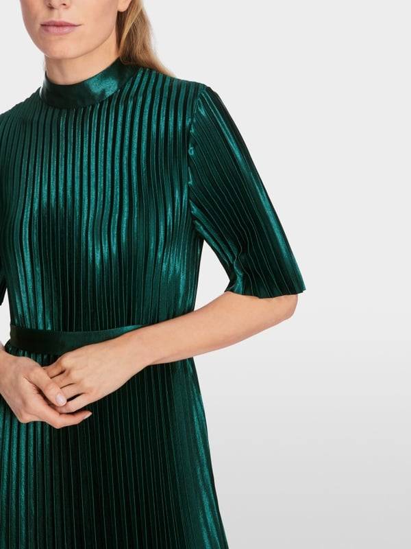 Marc Cain Samtiges Plissekleid 50% Rabatt für begrenzte Zeit