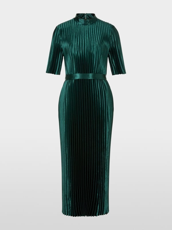 Marc Cain Samtiges Plissekleid 50% Rabatt für begrenzte Zeit