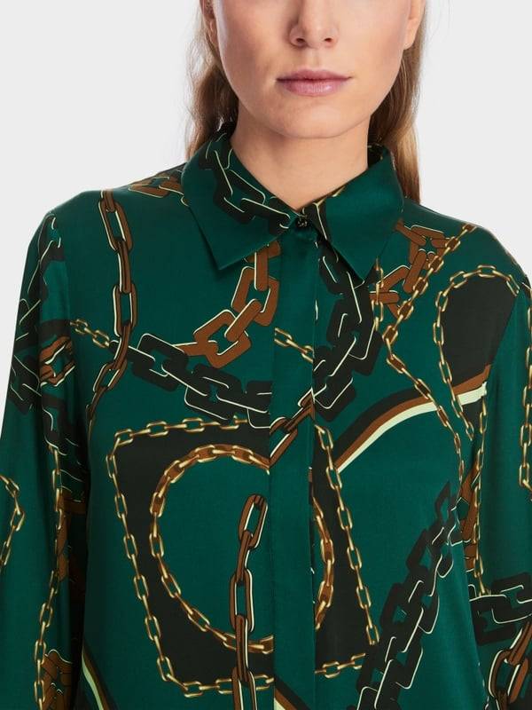 Marc Cain Hemdblusenkleid aus Seid Auslauf