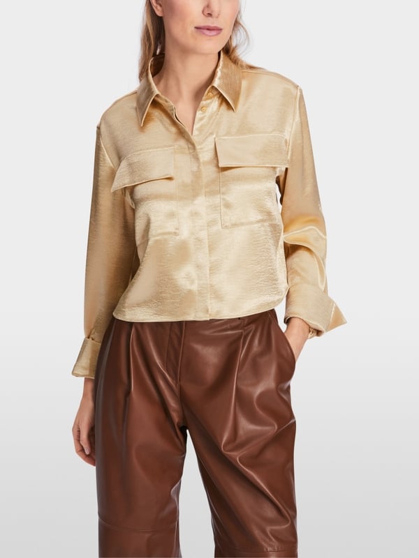 Marc Cain Samtige Bluse im Angebot