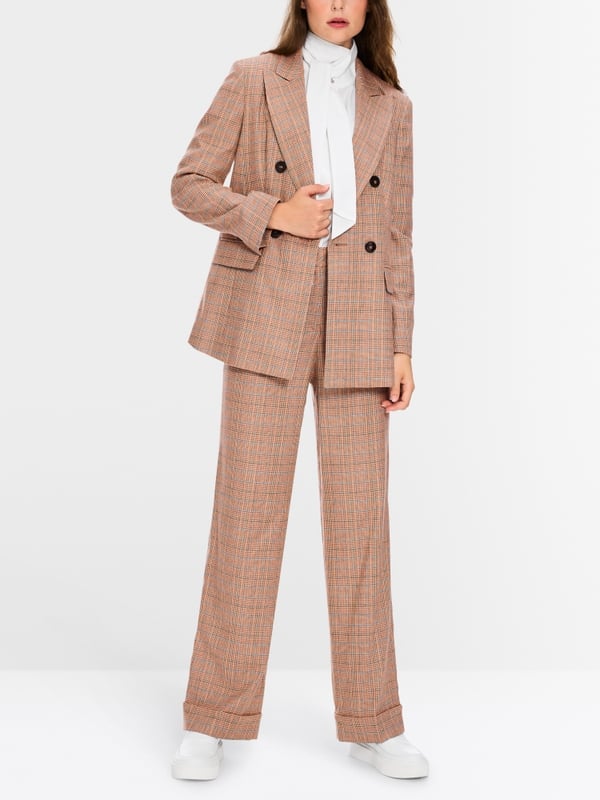 Marc Cain Model WUKARI mit Mini-Pepita-Muster Flash Sale