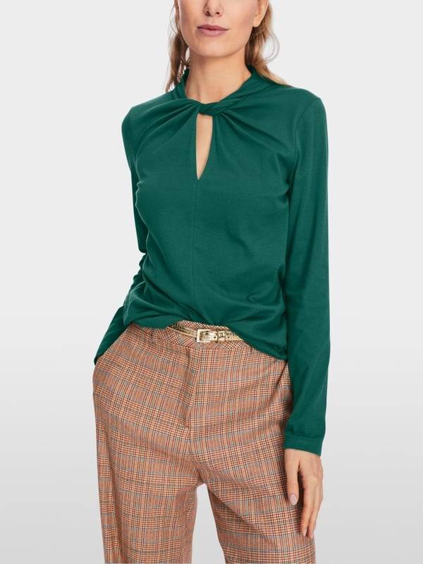 Marc Cain T-Shirt mit Knoteneffekt Zeitlich begrenztes Angebot