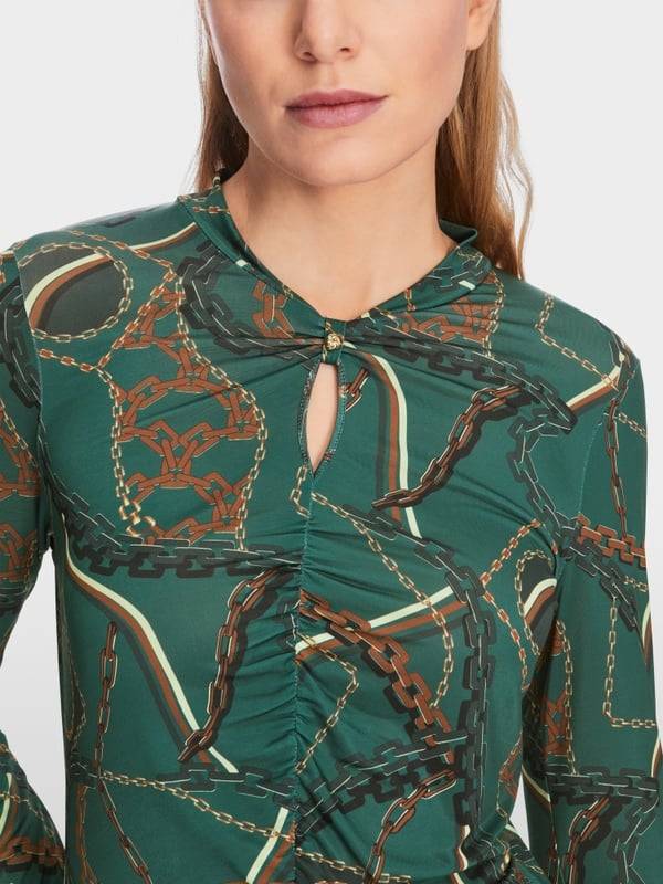 Marc Cain T-Shirt im Ketten-Print Große Rabatte