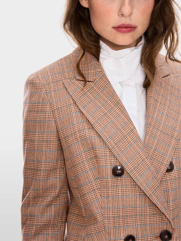 Marc Cain Blazer mit Mini-Pepita-Muster 50% Rabatt für begrenzte Zeit