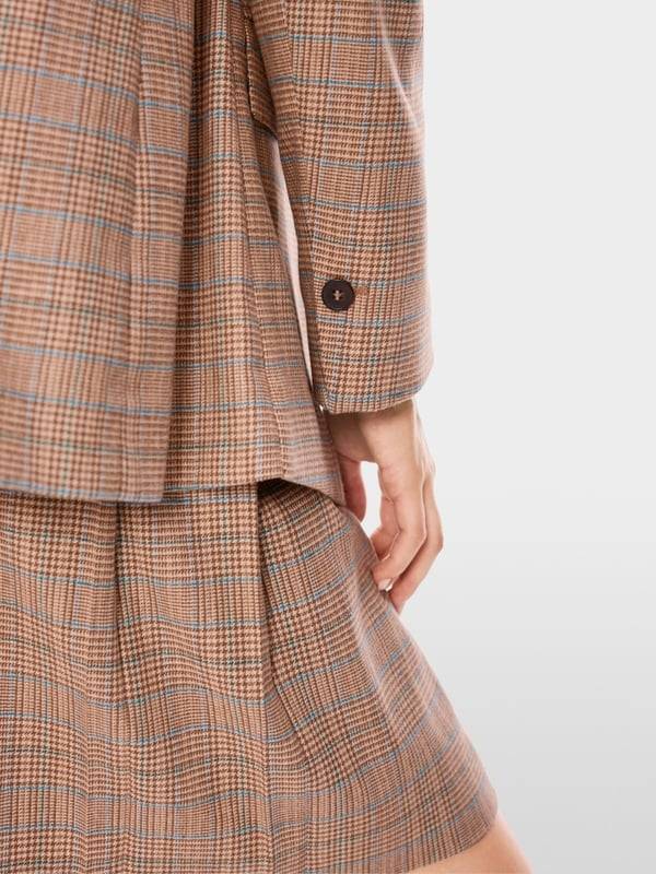 Marc Cain Blazer mit Mini-Pepita-Muster 50% Rabatt für begrenzte Zeit