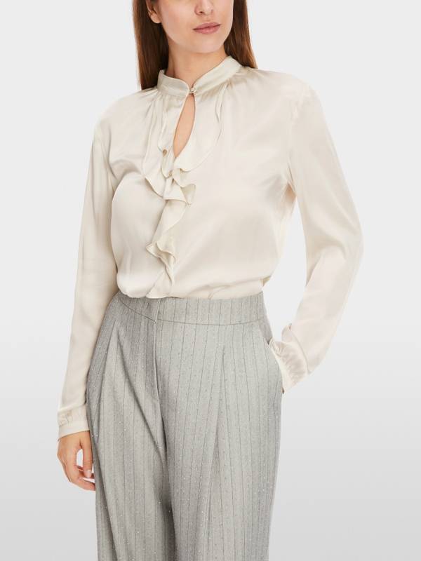 Marc Cain Elegante Bluse mit Volant Meist gekauft