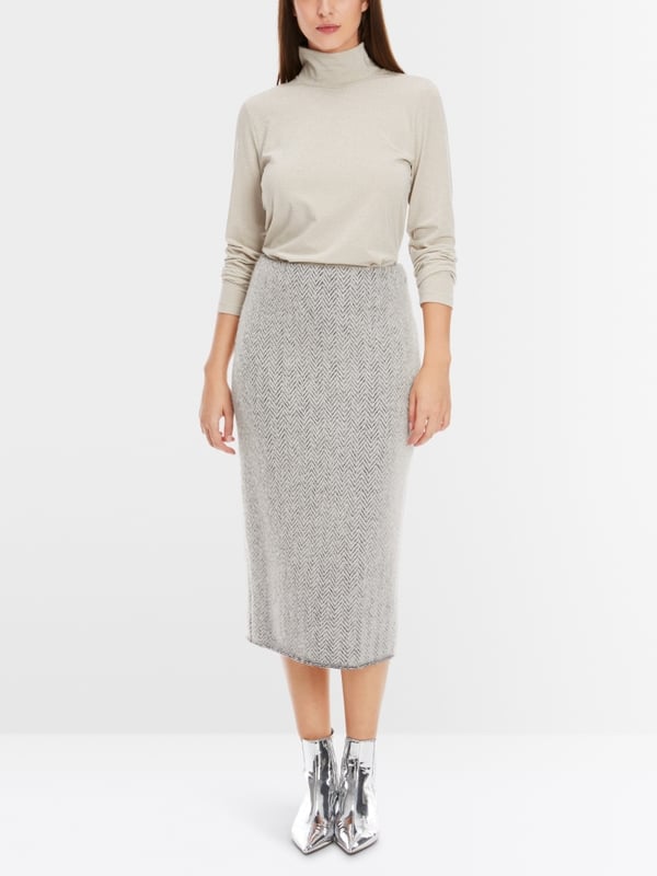 Marc Cain Schmaler Midirock Knitted in Germany Limitierter Zeitrabatt