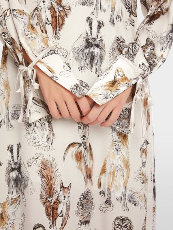 Marc Cain Langes Kleid mit Tierprint Großer Ausverkauf