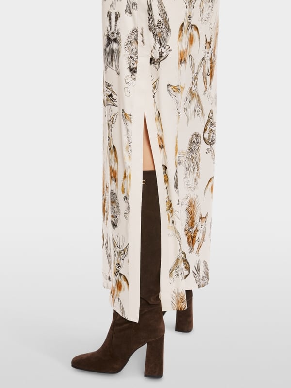 Marc Cain Langer Rock mit Tier-Print Vatertagsangebot