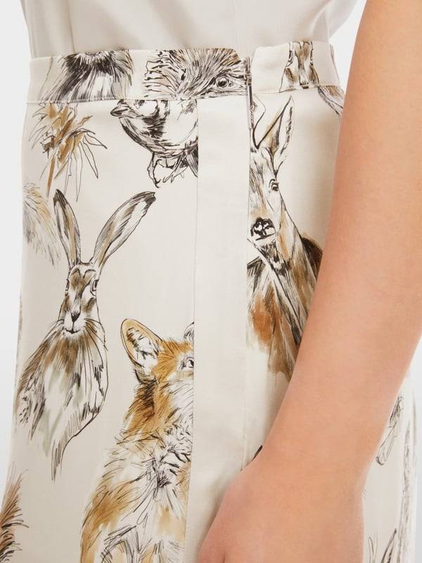 Marc Cain Langer Rock mit Tier-Print Vatertagsangebot